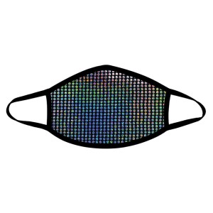 Neva Nude Disco Robot Mask-holo Dots
