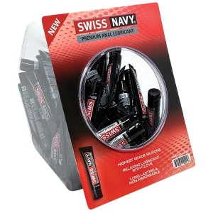 Swiss Navy Silicone Based Anal Lubricant 10ml Display Of 100