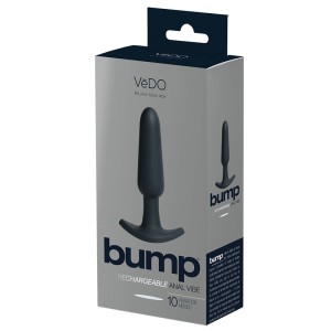 Vedo Bump Rechargeable Anal Vibe-just Black