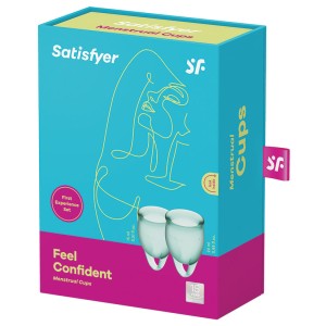 Satisfyer Feel Confident Menstrual Cup-dark Green