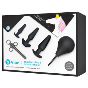 B-vibe Anal Education Set-black