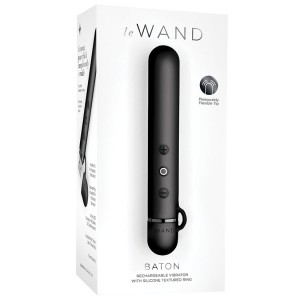 Le Wand Chrome Baton-black