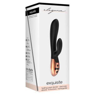 Elegance Exquisite Heating G-spot Vibrator-black 7.75