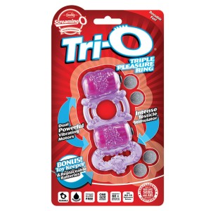 Screaming O Tri-o Triple Pleasure Ring-purple