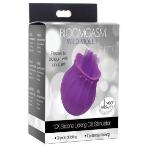 Bloomgasm 10x Clitoral Stimulator-purple Rose