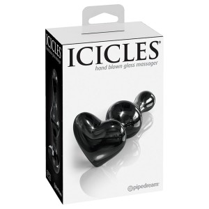 Icicles No.74 Heart Shaped Plug-black
