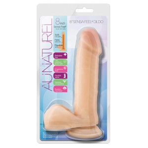 Au Naturel 8 Inch Sensa Feel Dildo Beige