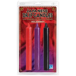 Japanese Drip Candles Set Of 3 Assorted Colors