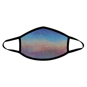 Neva Nude Liquid Party Mask-silver Holo Black Trim