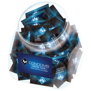 Id Extra Thin Condoms Jar Of 144