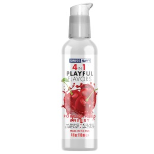 Swiss Navy 4 In 1 Playful Flavors-poppin Wild Cherry 4oz