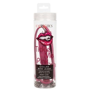 Tickle Me Pink Collar With Leash