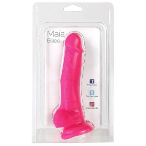 Maia Billee Silicone Dong-neon Pink 7
