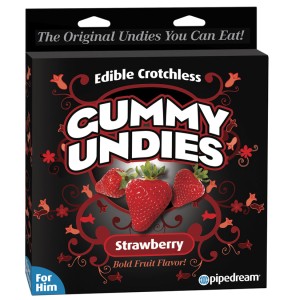 Edible Crotchless Gummy Undies For Him-strawberry