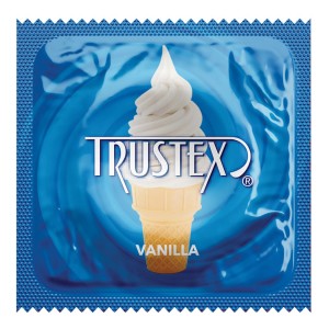 Trustex Flavored Condom-vanilla (bulk)