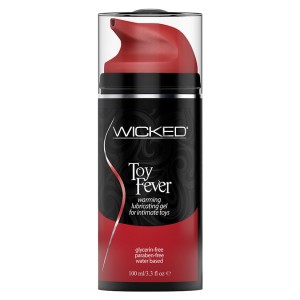 Wicked Toy Fever Warming Lubricating Gel Water Based For Intimate Toys 3.3 Ounce