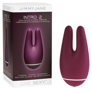 Jimmyjane Live Sexy Intro 2 Dual Motor Clitoral Vibe-plum 4.5