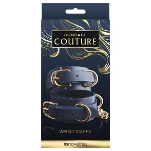Bondage Couture Wrist Cuff-blue