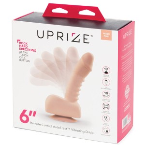 Uprize Remote Control Rising Realistic Dildo-pink Flesh 6
