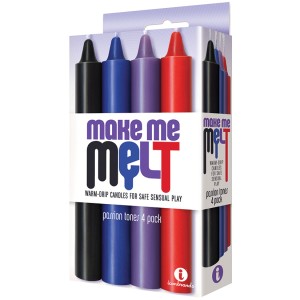 The 9s Make Me Melt Drip Candles-passion Tones (4 Pack)
