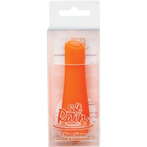 Soft Rain Power Bullet 3 Inch Breeze Coated 7  Function Orange