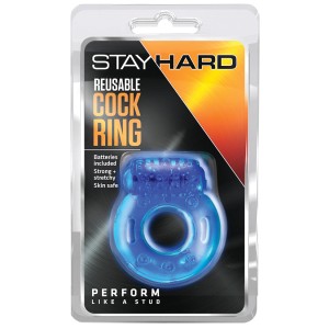Stay Hard Reusable Cock Ring Blue