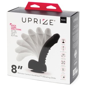 Uprize Remote Control Rising Realistic Dildo-black 8
