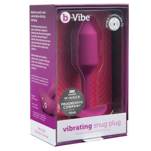 B-vibe Vibrating Snug Plug-rose M