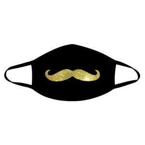 Neva Nude Mr Mustauchio Mask-gold Mustauche