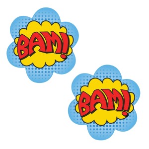 Neva Nude Nipztix Freaking Awesome Bam-blue/yellow Fabric