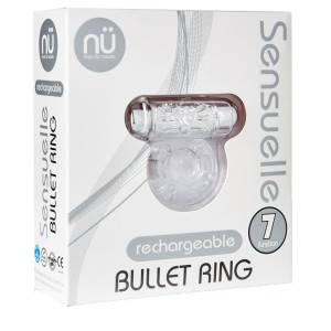 Sensuelle 7 Function Bullet C-ring-clear
