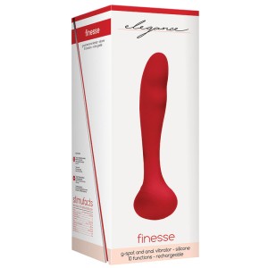 Elegance Finesse G-spot And Prostate Vibe-red