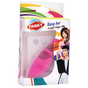Frisky Bang Her Silicone G-spot Finger Vibe-pink