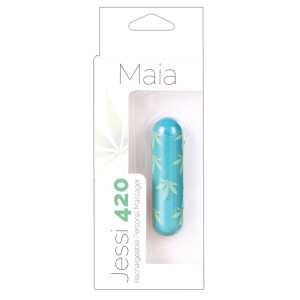 Maia Jessi 420 Rechargeable Mini Bullet-green