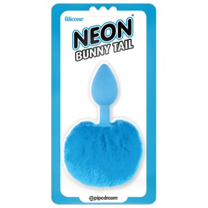Neon Bunny Tail-blue