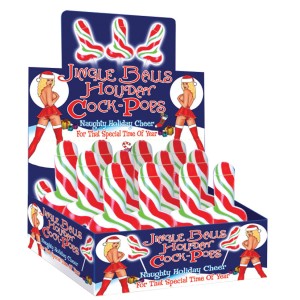 Jingle Bells Holiday Cock Pop 12 Piece Display