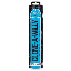 Clone-a-willy Glow In The Dark Vibe Kit-blue