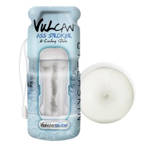 Cyberskin Vulcan Ass Stroker W/cooling Glide  Frost