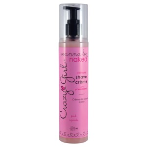 Crazy Girl Wanna Be Naked Intimate Shave  Creme Pink Cupcake 8 Oz Cupcake 8 Oz.