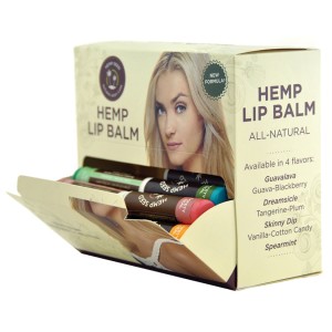 Earthly Body Hemp Lip Balm Stick Assorted Display Of 48