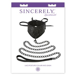 Sincerely Lace Posture Collar And Leash