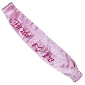 Bride-to-be Flashing Sash Pink