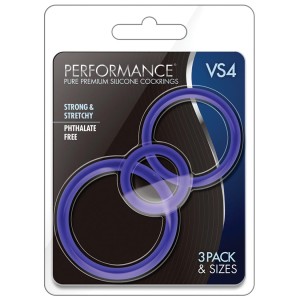 Stay Hard Beaded Cockrings 3 Pack Purple