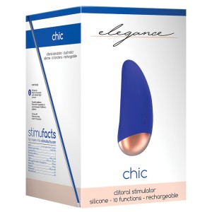 Elegance Chic Clitoral Stimulator-blue