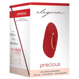 Elegance Precious Mini Clitoral Stimulator- Red