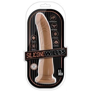 Silicone Willys 8.5 Inch Silicone Dildo Mocha