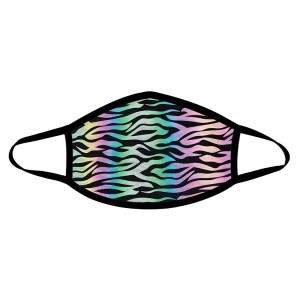 Neva Nude Zombie Zebra Mask-multi Reflective Zebra Print