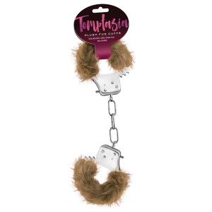 Temptasia Plush Fur Cuffs Brown
