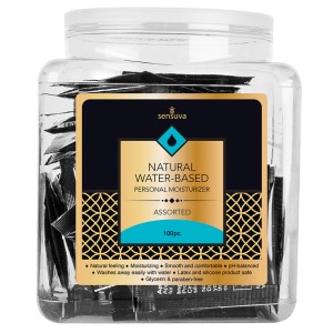 Sensuva Natural Water-based Personal Moisturizer Assorted Tub 100