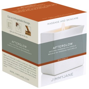 Jimmyjane Afterglow Natural Massage Oil Candle-bourbon